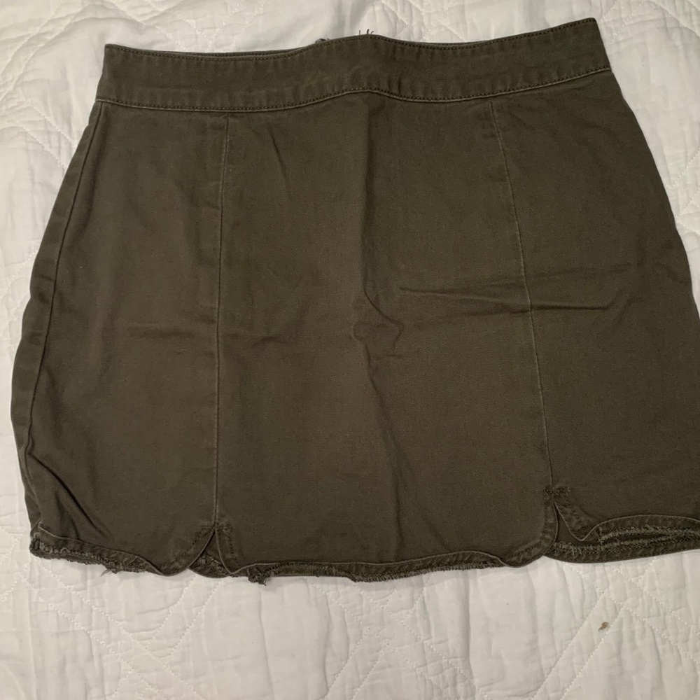 Green skirt